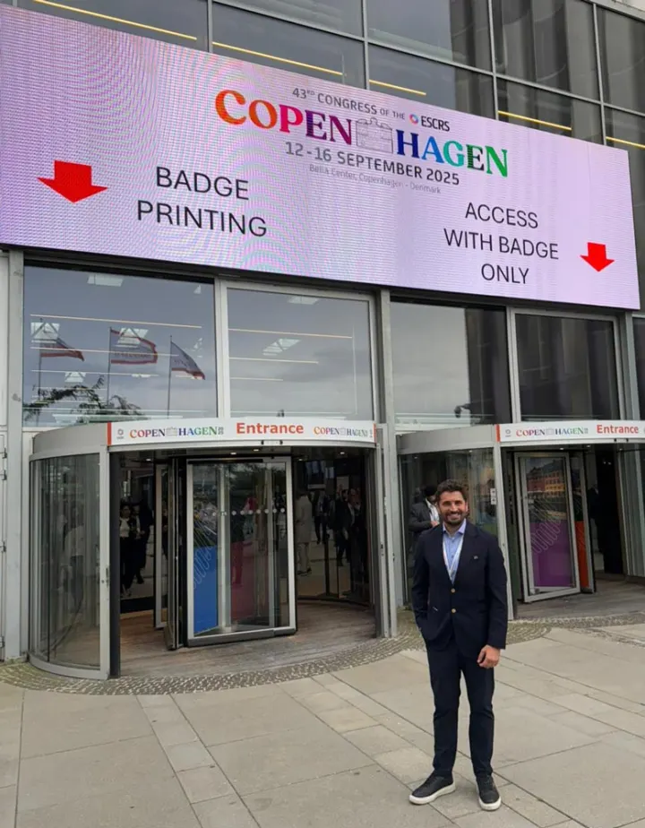 Op. Dr. Ömer Takeş bei Kongressen und Seminaren – 43. ESCRS-Kongress · Kopenhagen, 12.–16. September 2025
