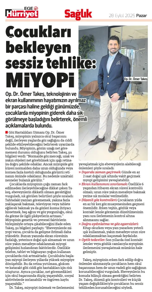 Eye doctor in Izmir – Op. Dr. Ömer Takeş