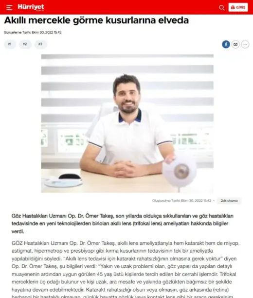 Leading cataract surgeon in Izmir