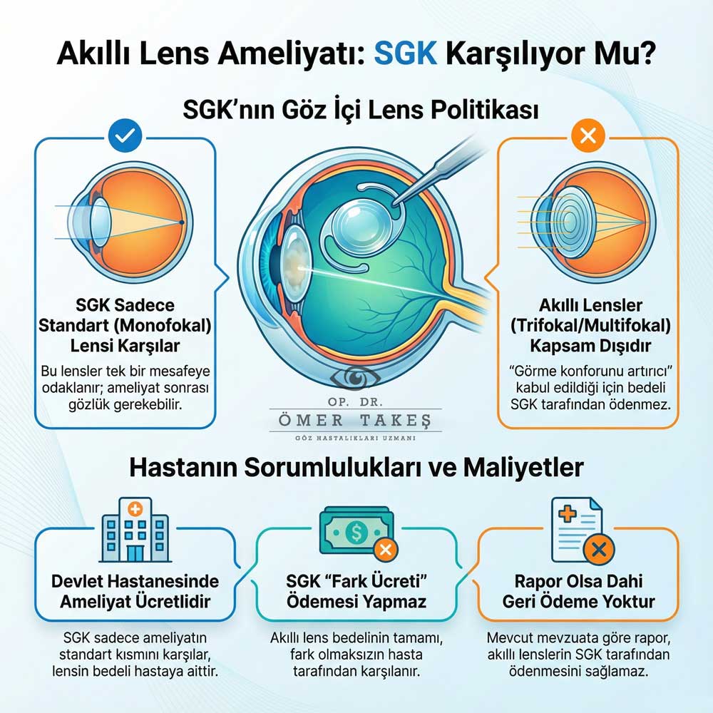 SGK Akıllı Lens İçin Fark Ücreti Öder mi