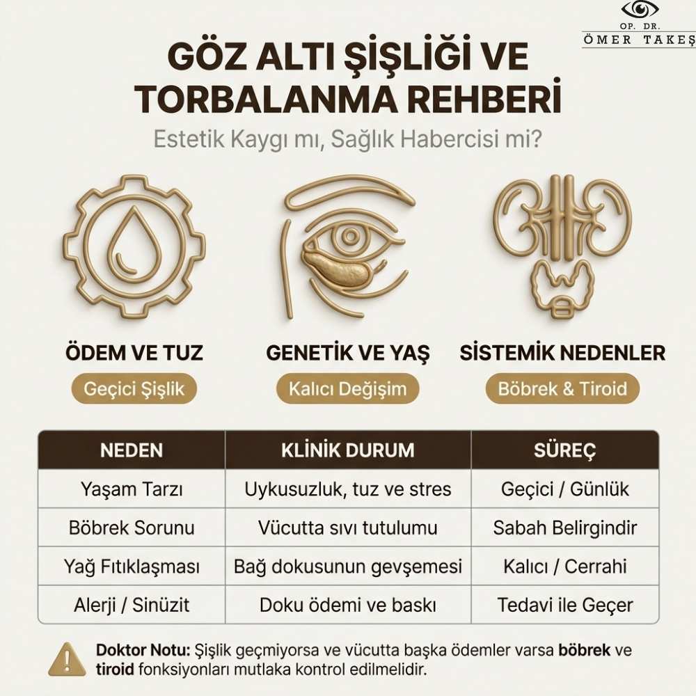 göz altı torbaları neden olur