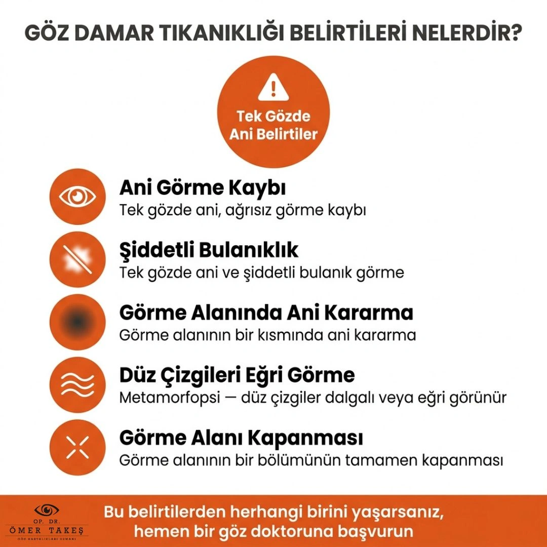 göz damar tıkanıklığı sebepleri