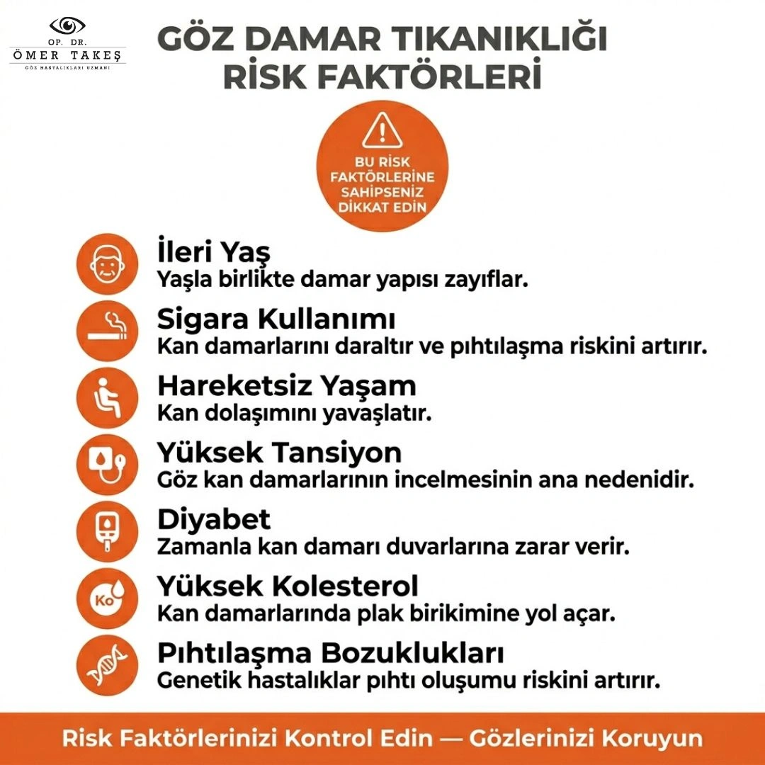 göze pıhtı atması belirtileri