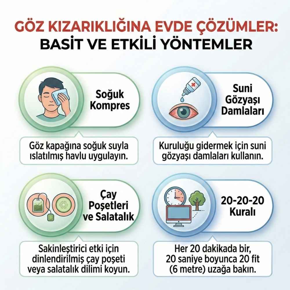  Göz kızarıklığına çay iyi gelir mı