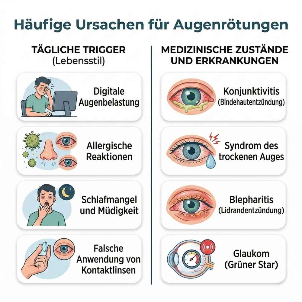 Rote Augen schnell wegbekommen