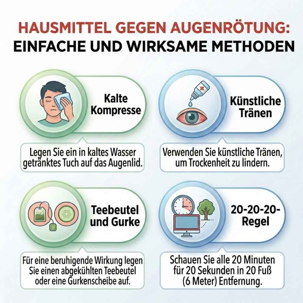 Wie lange dauert es, bis rote Augen weggehen