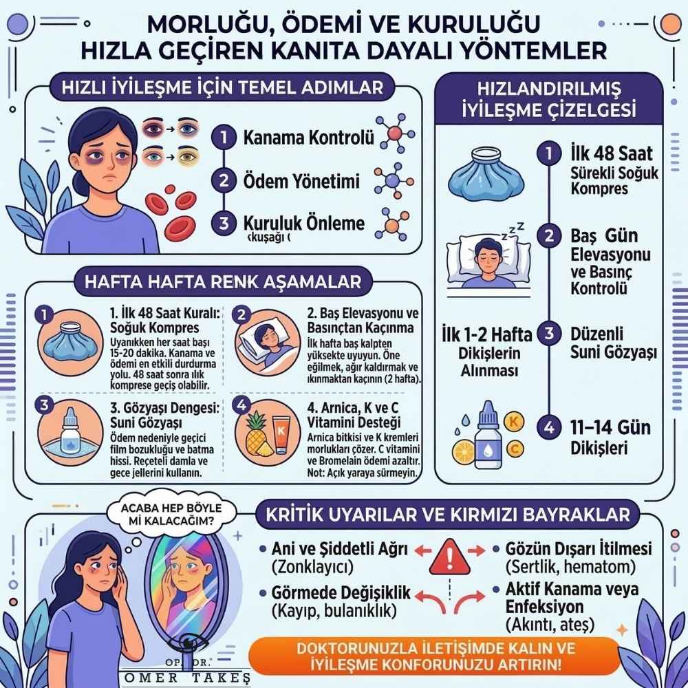 Göz kapağı ameliyatı Sonrası enfeksiyon belirtileri