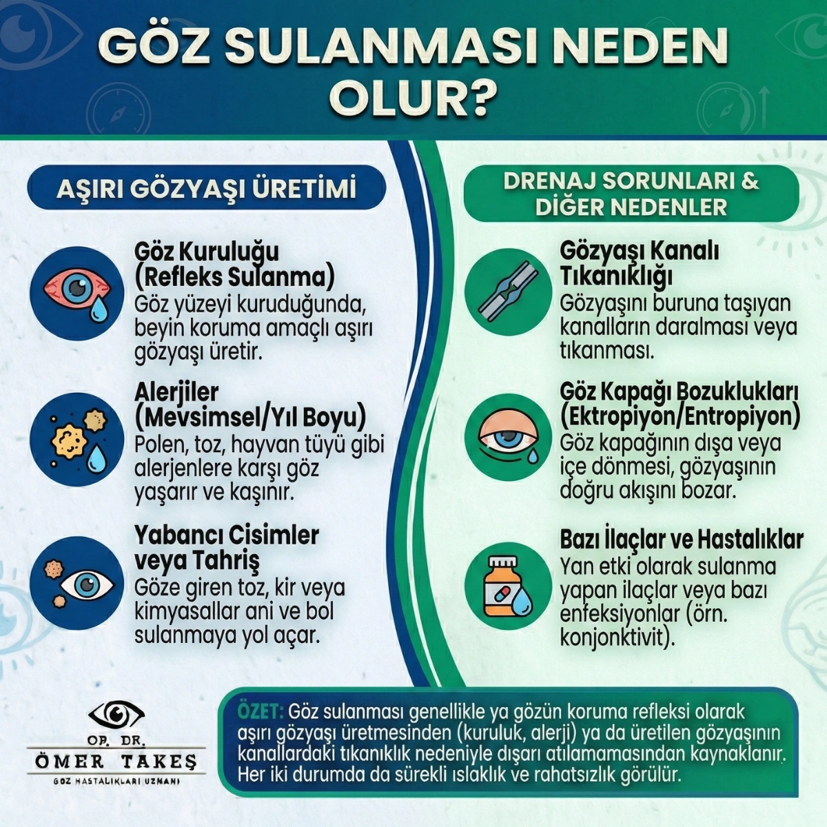 göz yaşarması neden olur