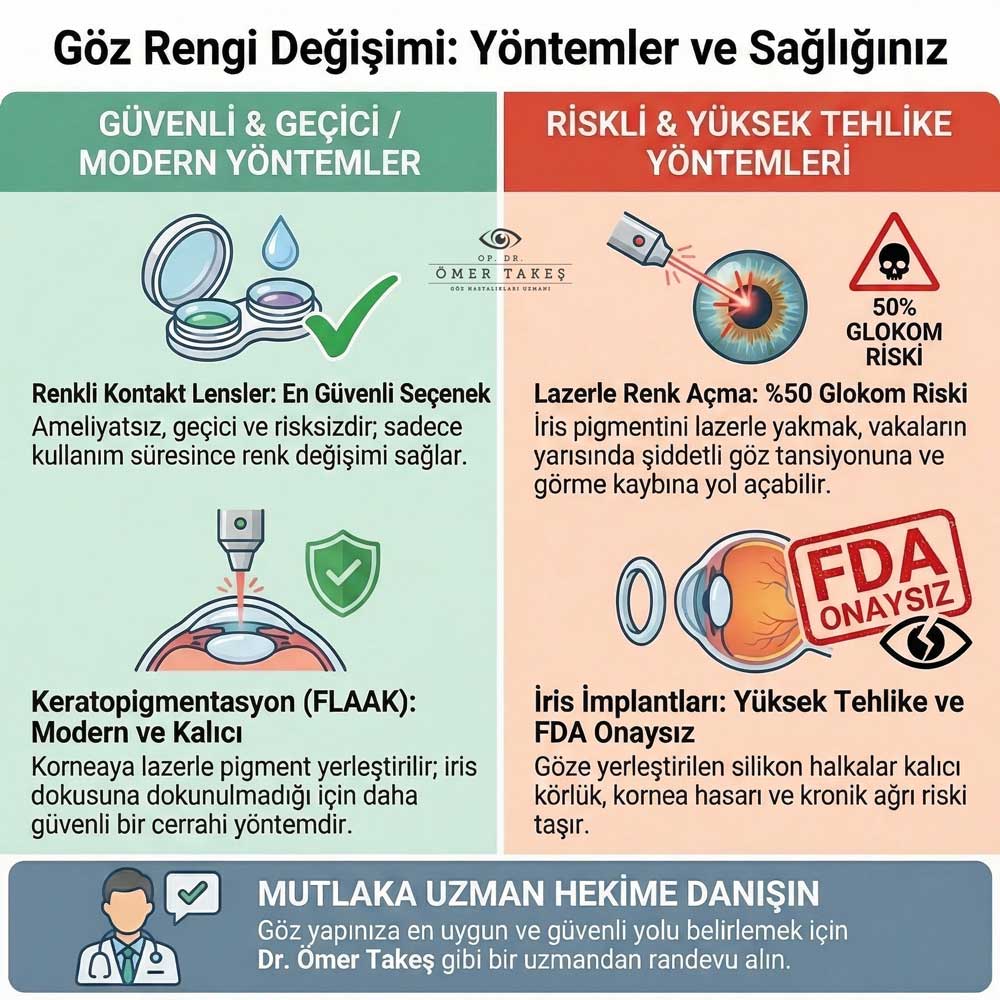 flaak göz rengi değiştirme fiyat