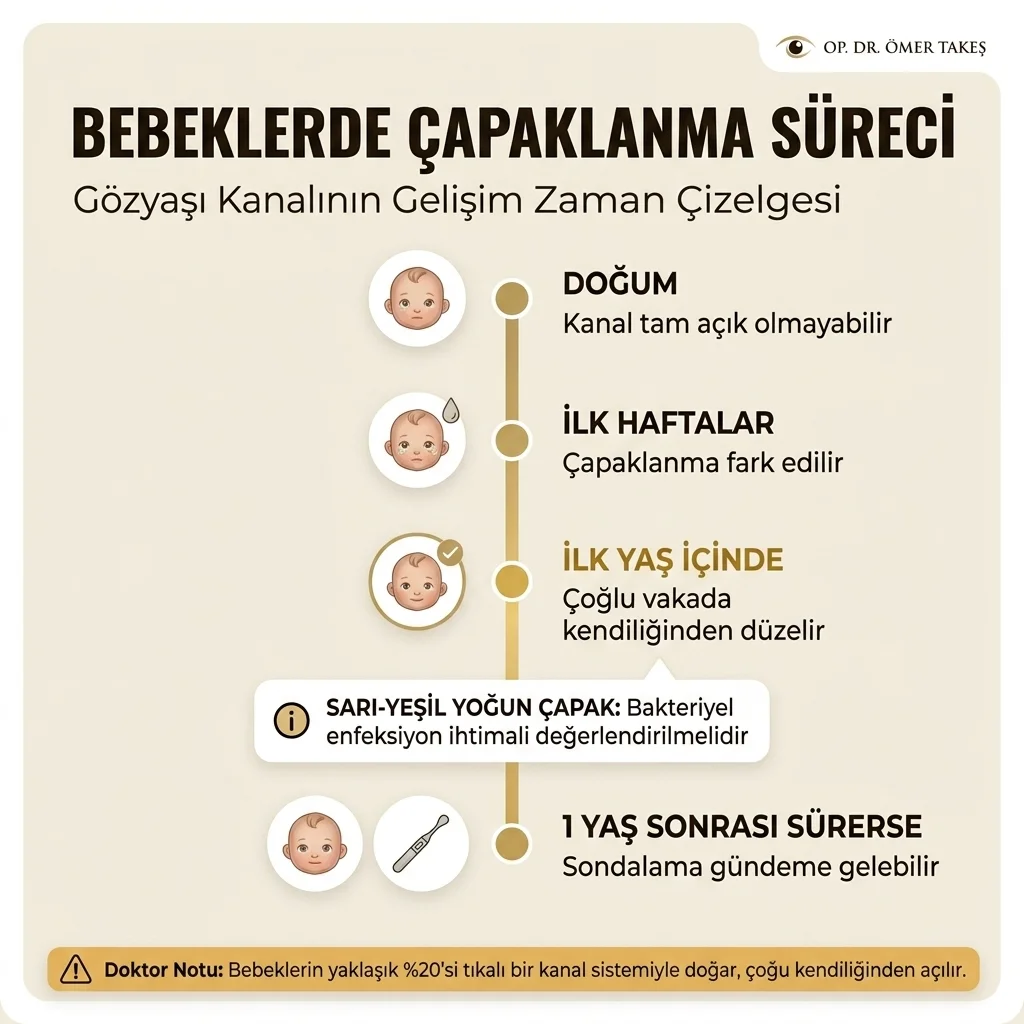 bebeklerde çapaklanma süreci