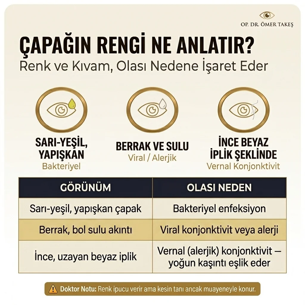çapağın renginin anlamı