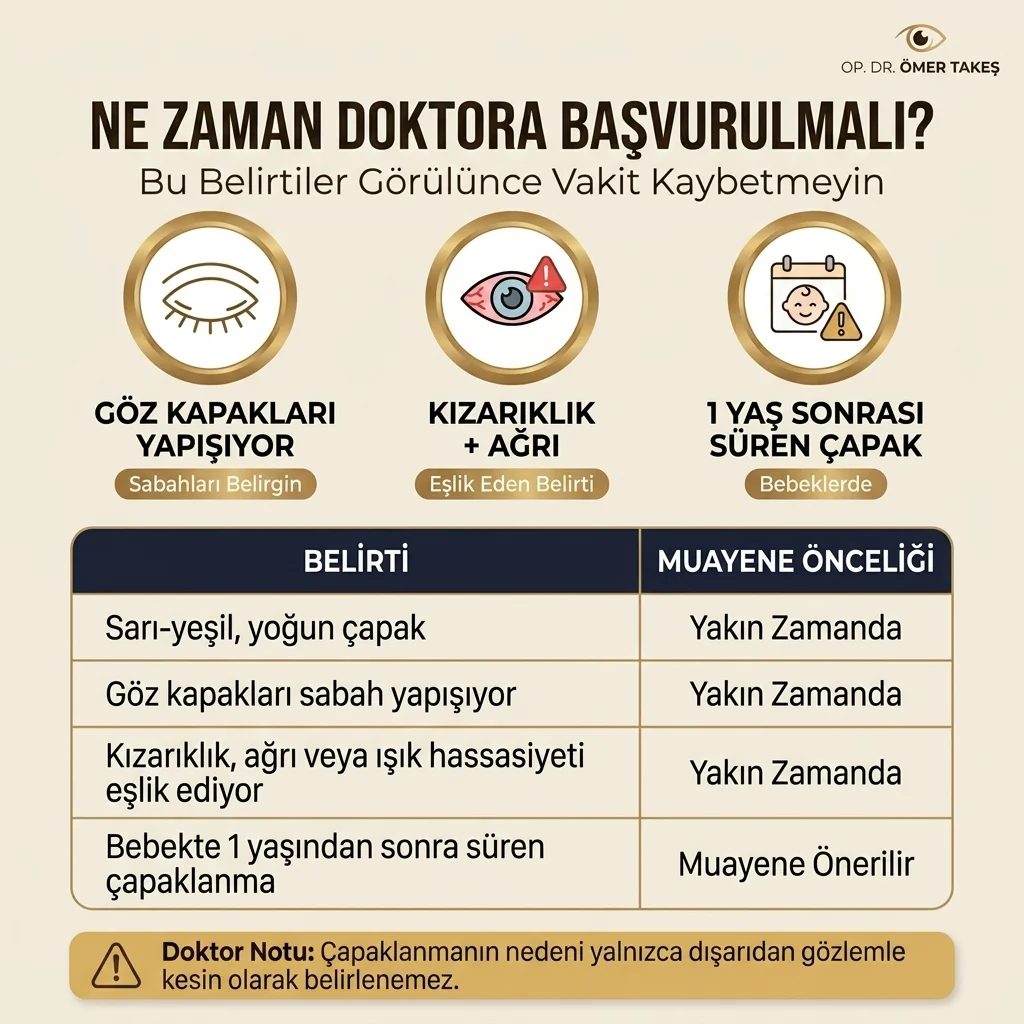 Çapaklanma ne zaman doktora başvuurlmalı 