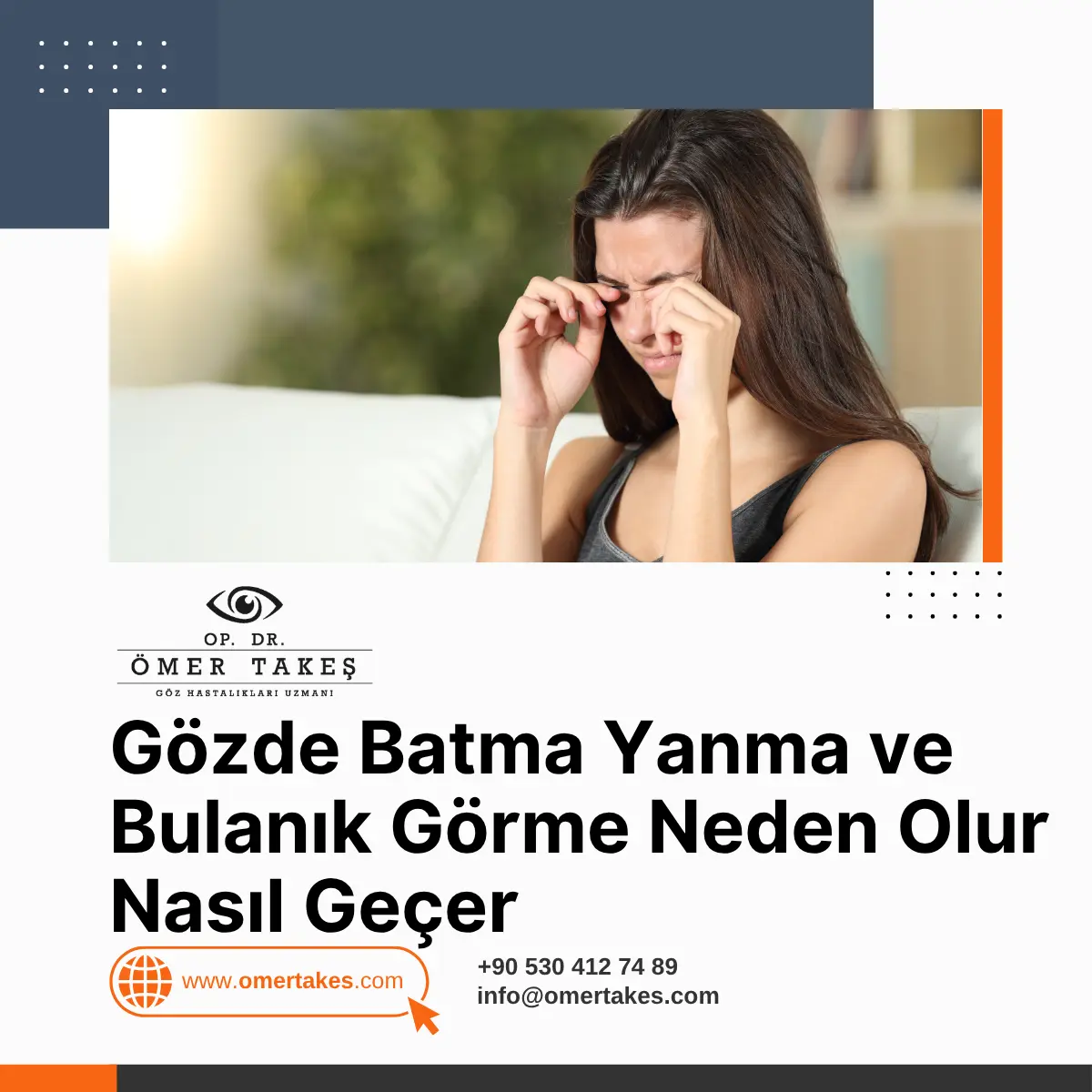 Gözde Batma Yanma ve Bulanık Görme Neden Olur Nasıl Geçer