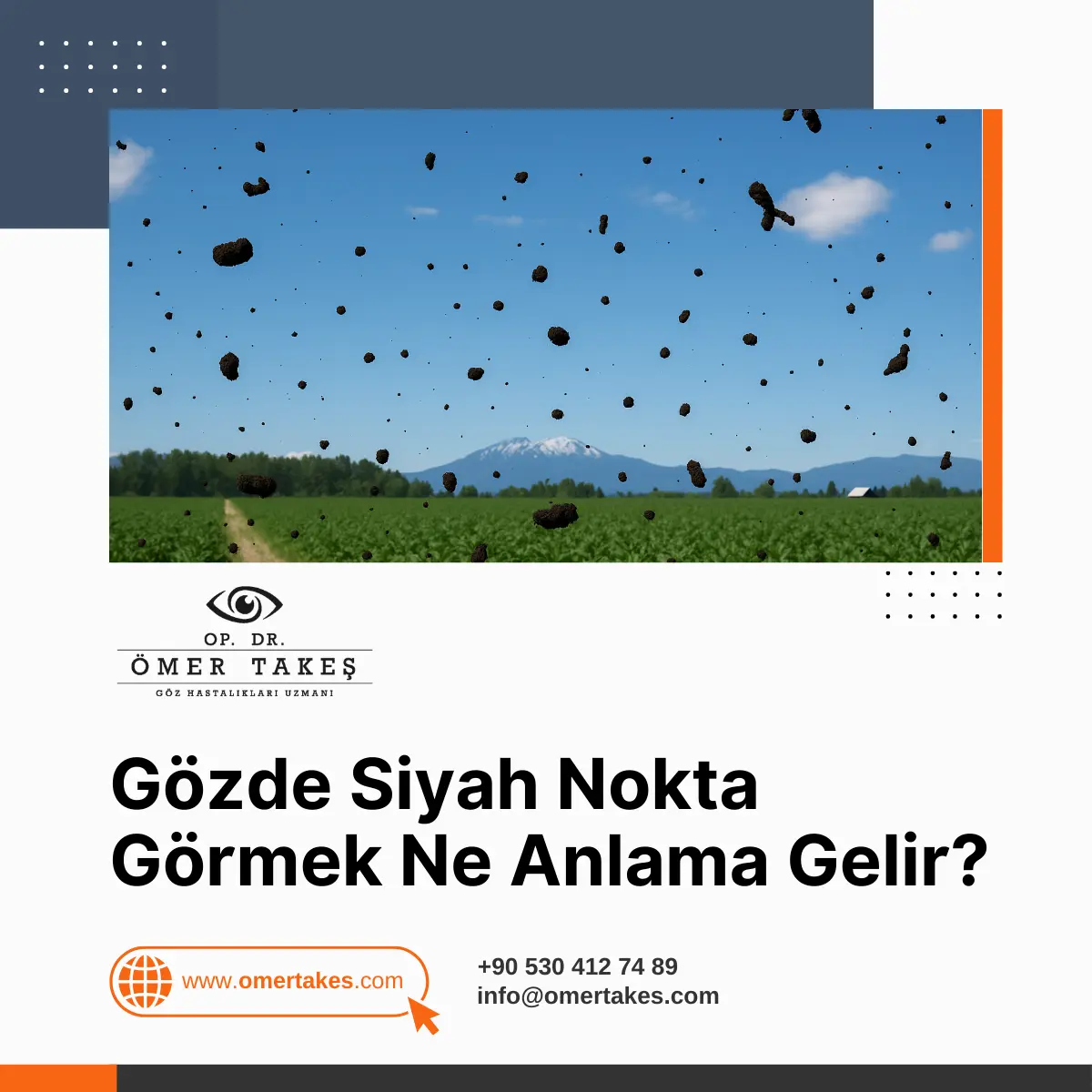 gözde siyah nokta