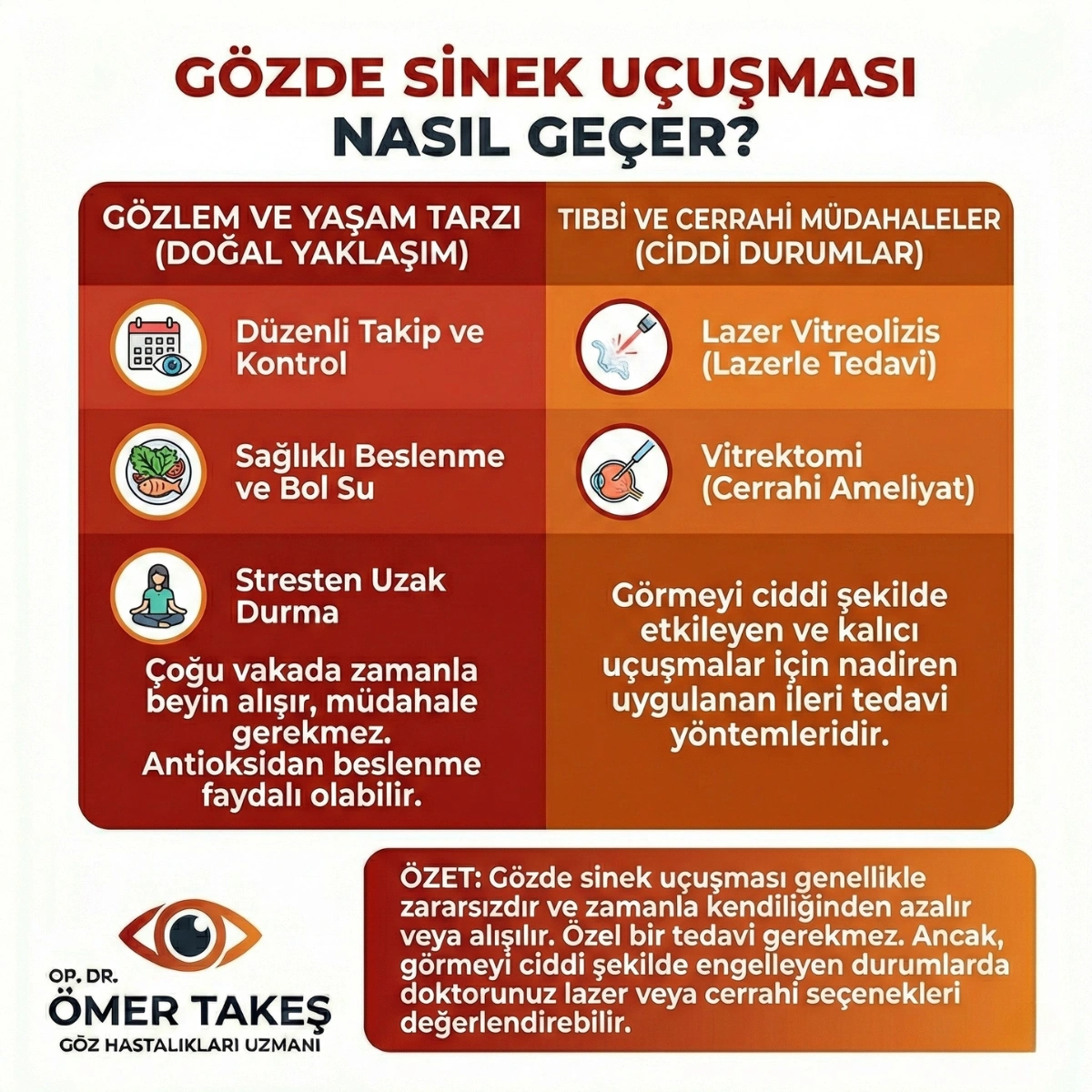 göz önünde uçuşan cisimler