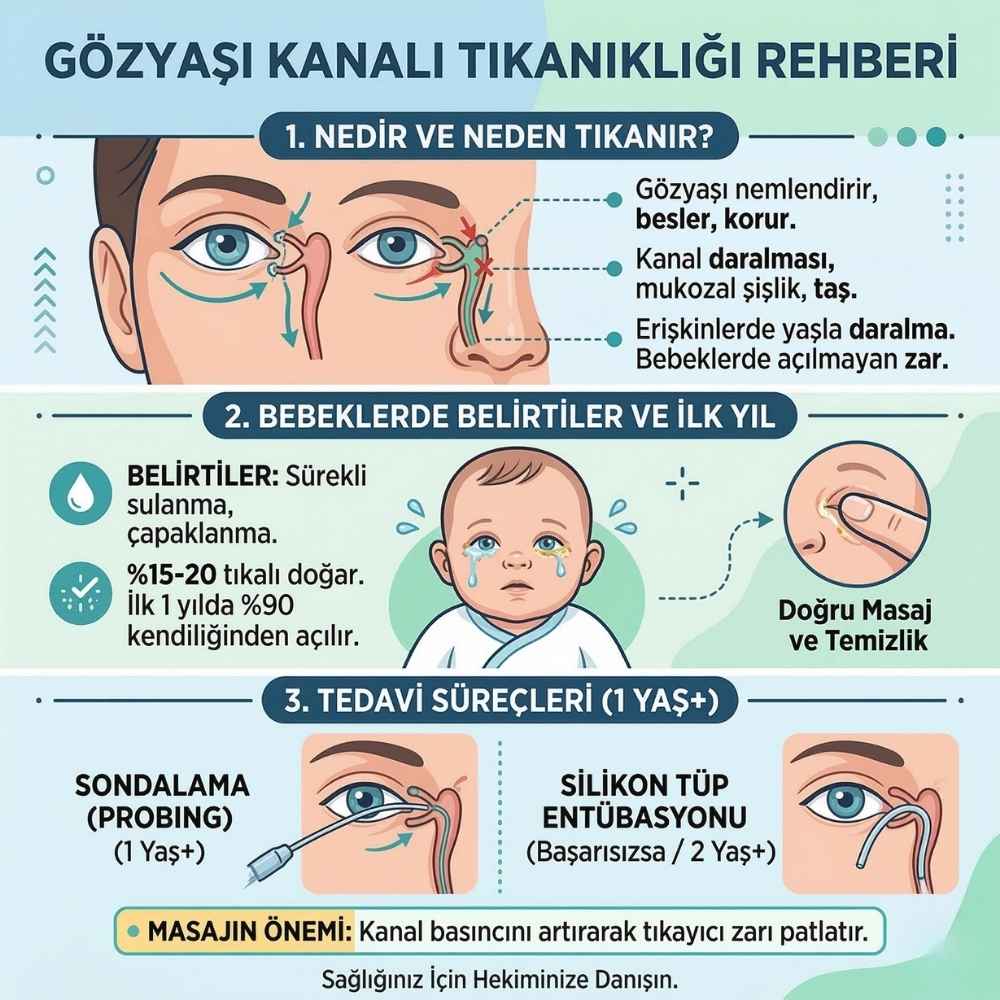 Bebeklerde gözyaşı kanalı tıkanıklığı Masajı Nasıl yapılır video