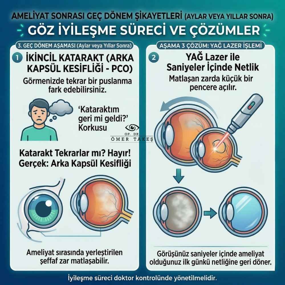 Katarakt ameliyatı sonrası enfeksiyon belirtileri