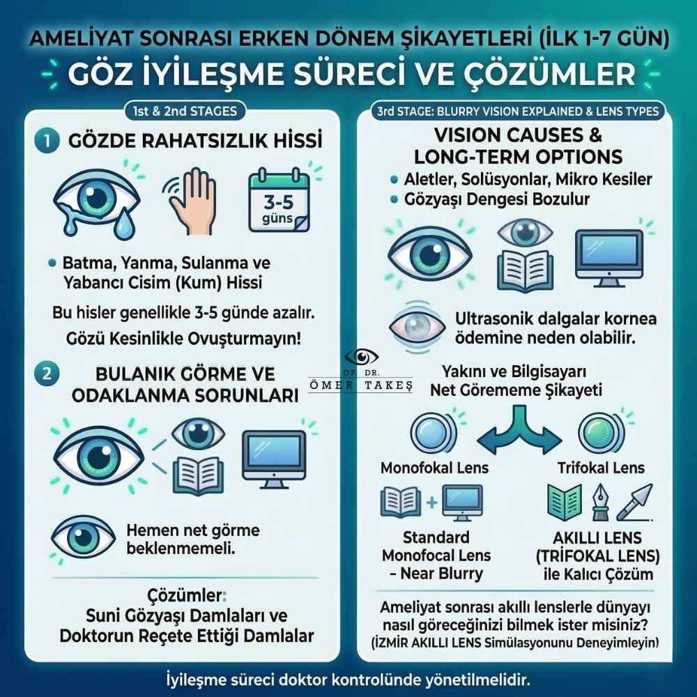 katarakt ameliyatı sonrası mercek kayması nasıl anlaşilir