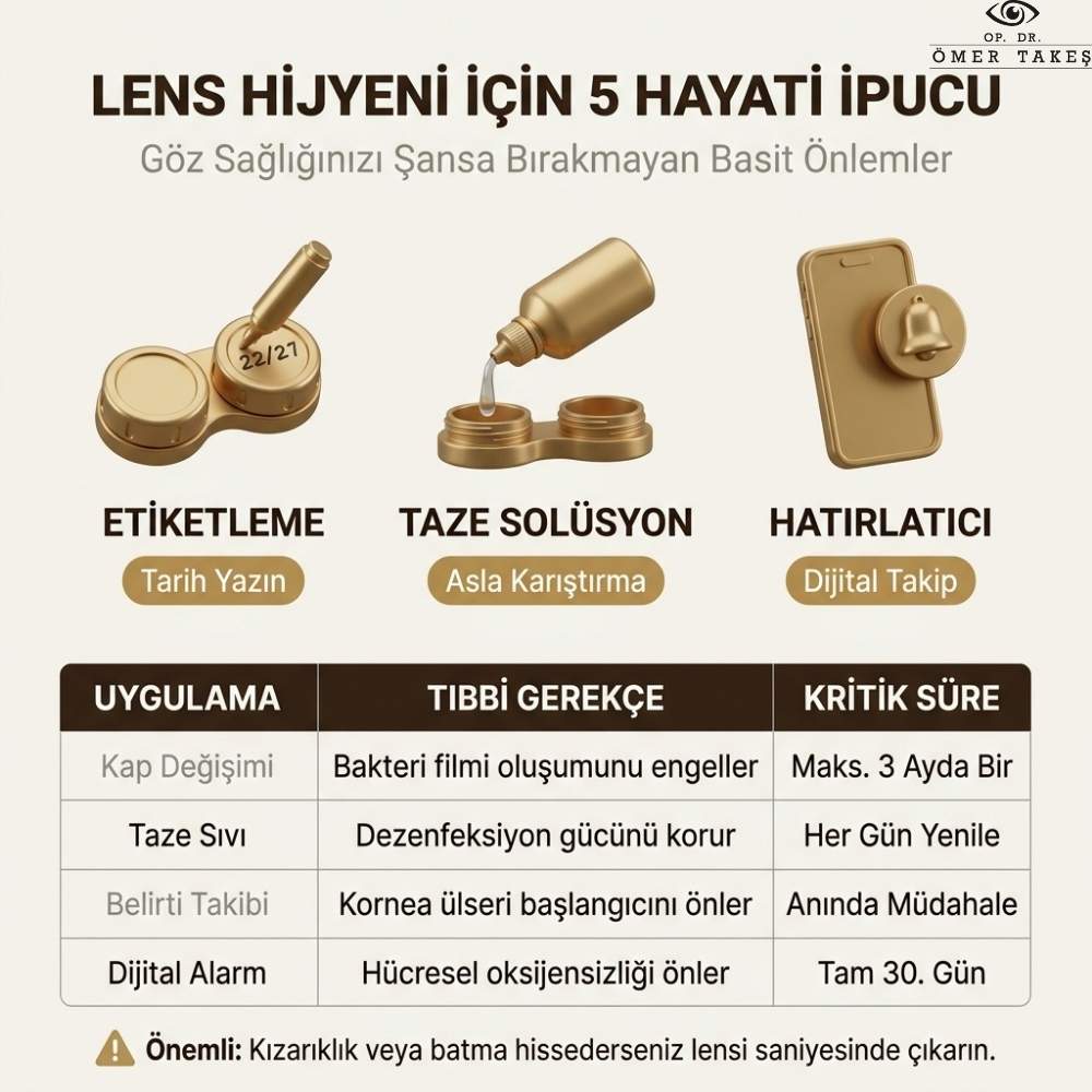 Aylık lens kaç saat gözde kalmalı