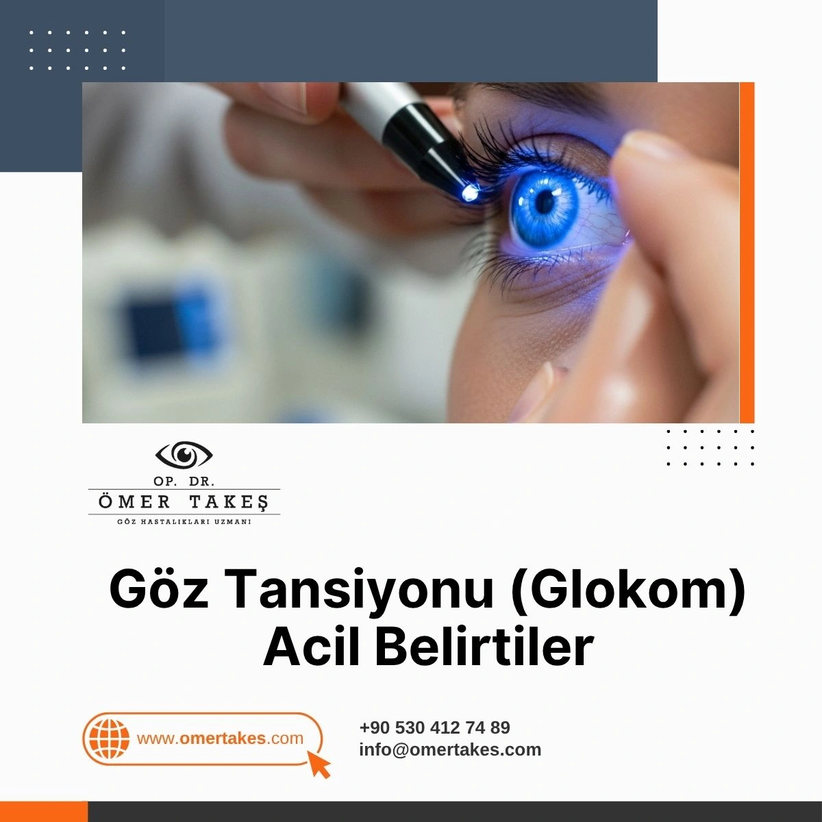Göz Tansiyonu (Glokom) Acil Belirtiler, Evde Test Mümkün mü, Tedavi Ne Kadar Sürer? Göz Tansiyonu Muayenesi