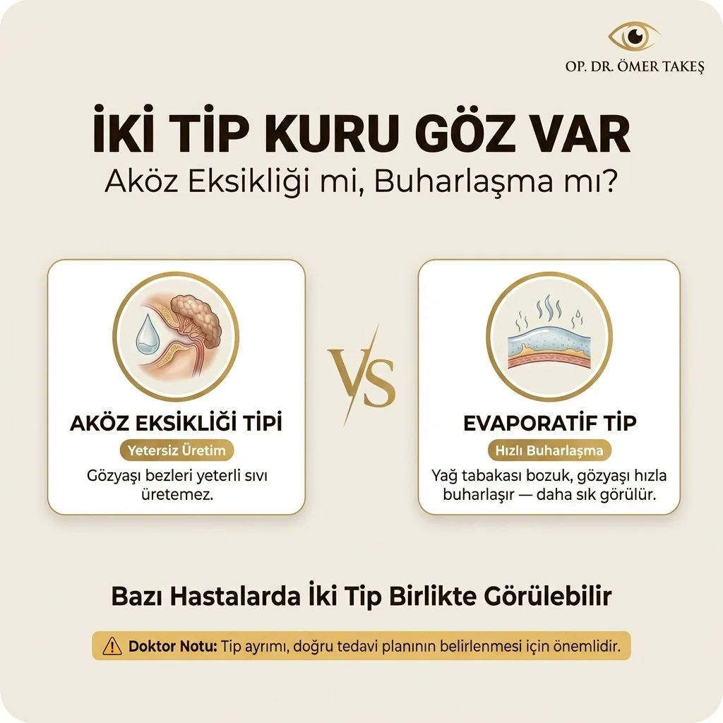 kuru göz çeşitleri