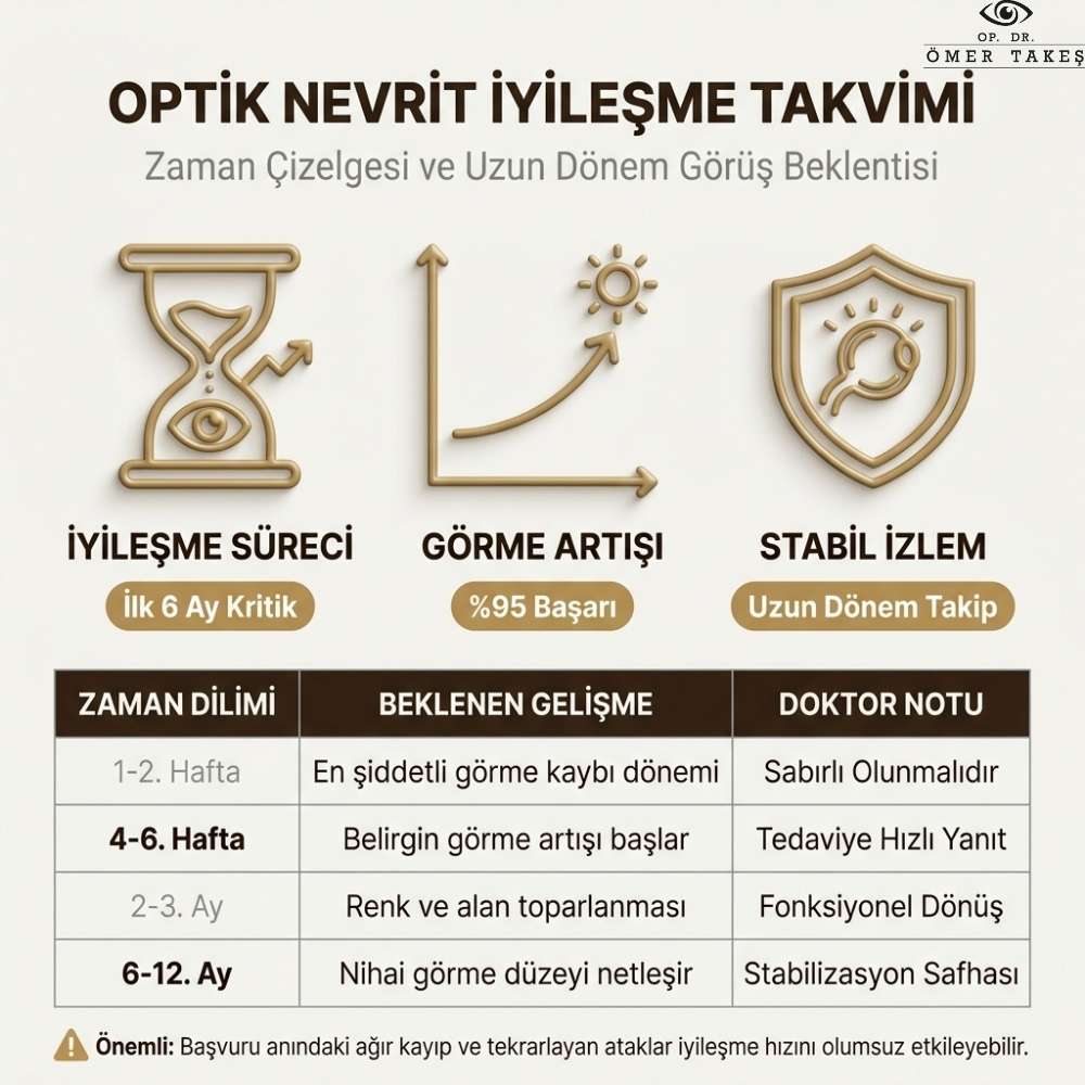 Optik nevrit ne kadar sürede iyileşir